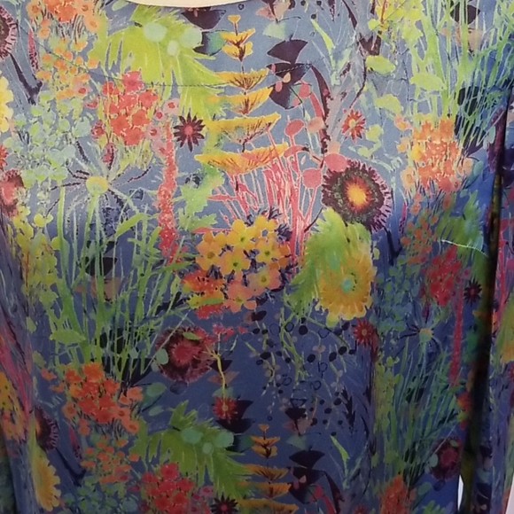 J. PETERMAN floral silk dress - Picture 2 of 5